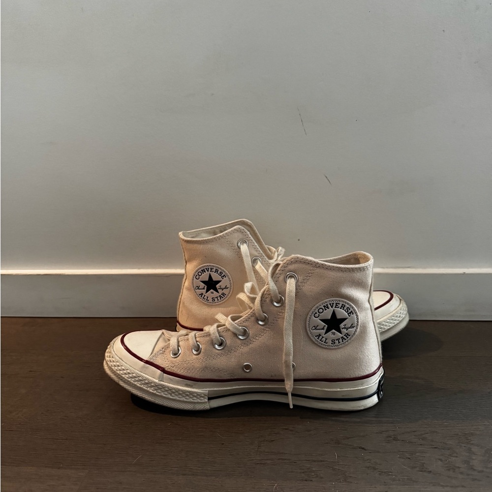 Converse Chuck Taylor High-Tops in Off-White